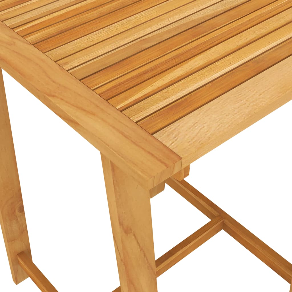 vidaXL dārza bāra galds, 70x70x104 cm, akācijas masīvkoks