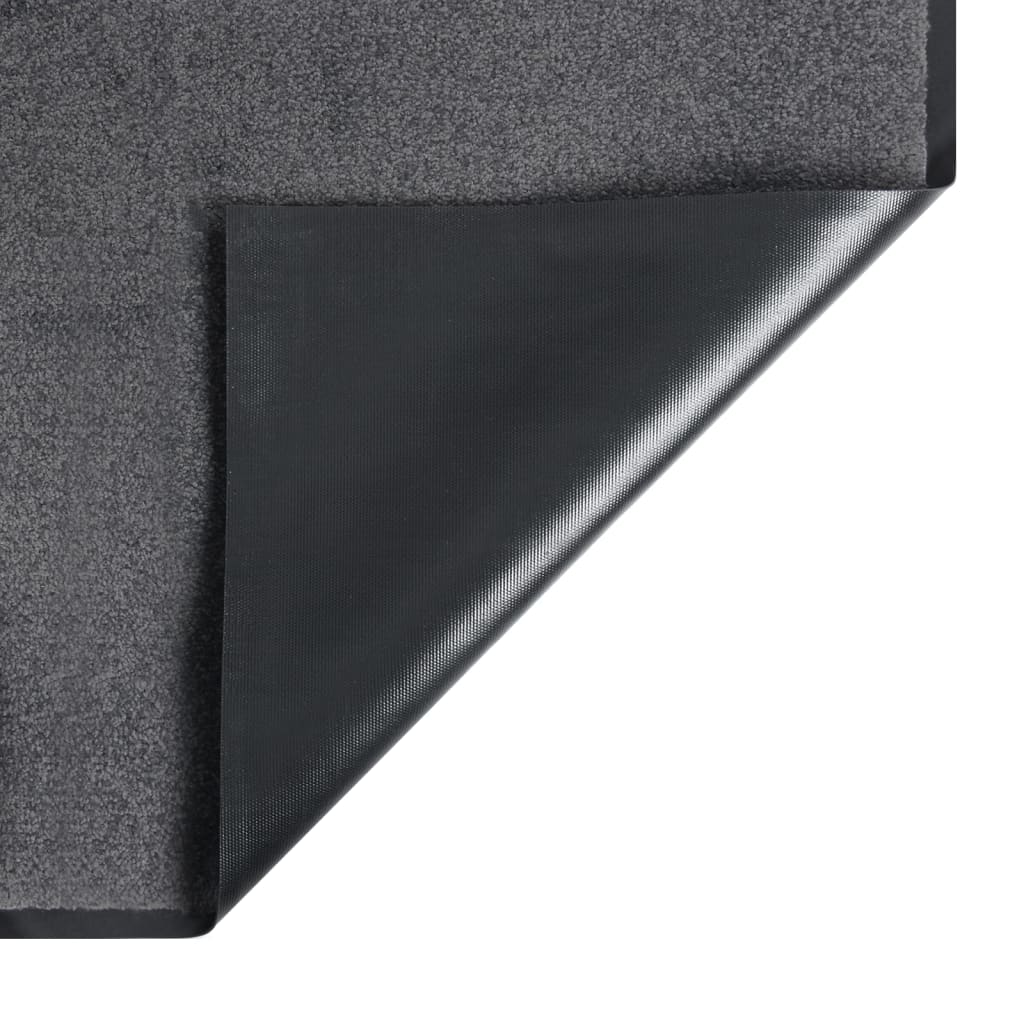 vidaXL durvju paklājs, antracītpelēks, 60x80 cm