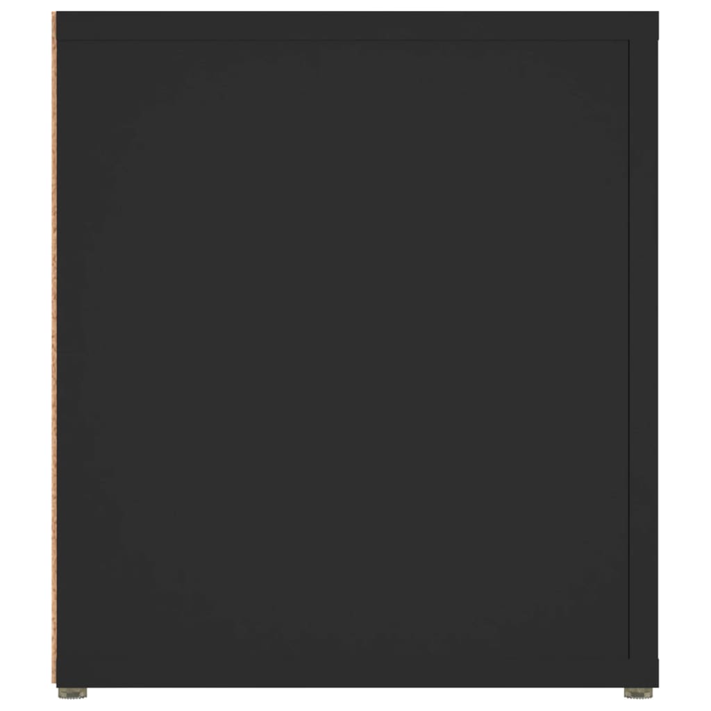 vidaXL TV skapītis, melns, 80x31,5x36 cm, inženierijas koks