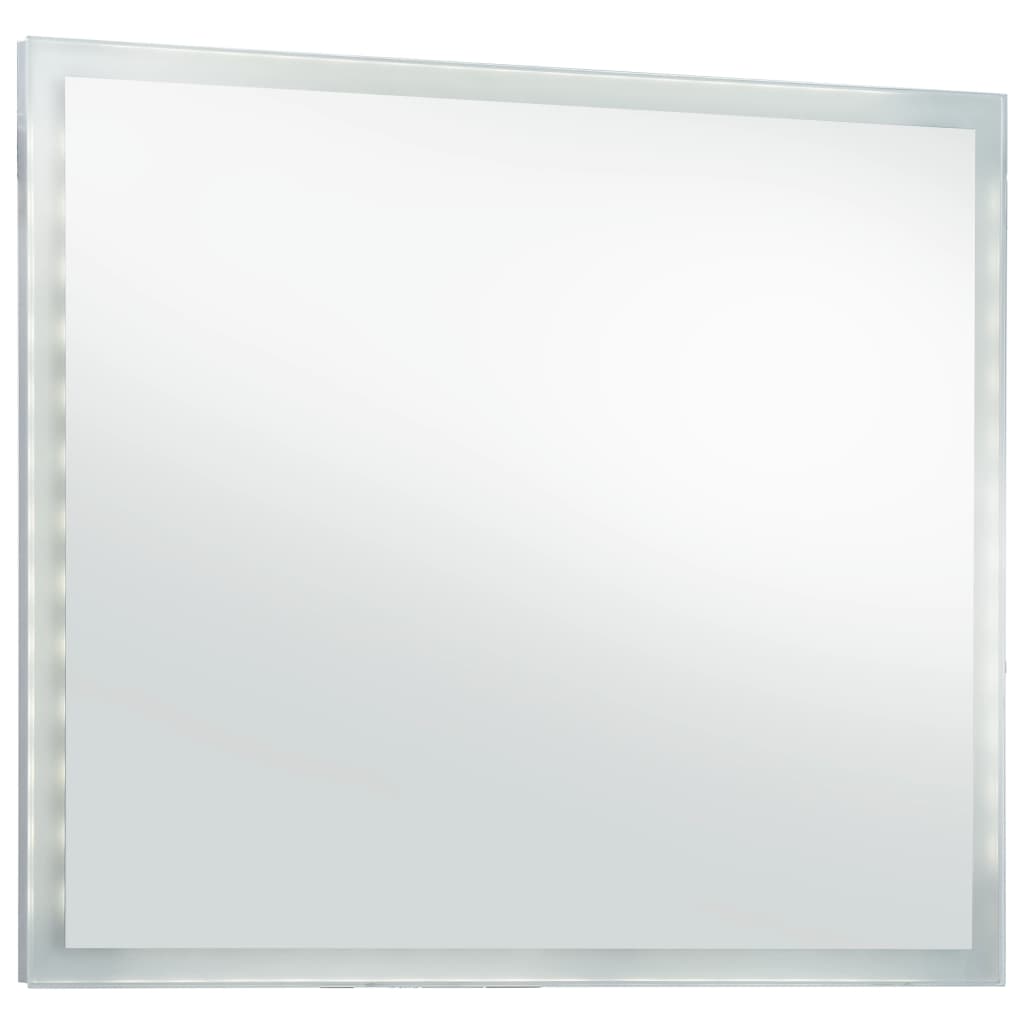 vidaXL vannasistabas sienas spogulis ar LED apgaismojumu, 60x50 cm