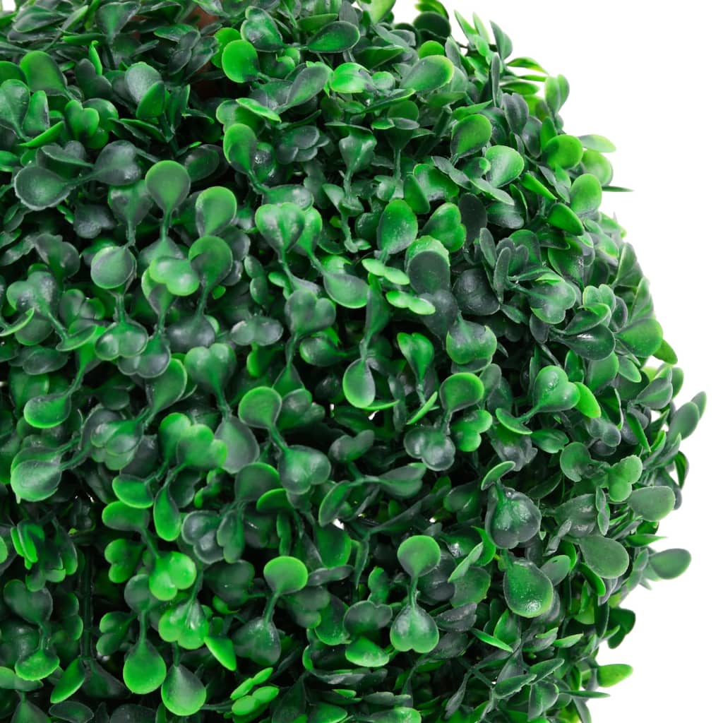 vidaXL mākslīgais buksis ar podiņu, apaļš, zaļš, 60 cm