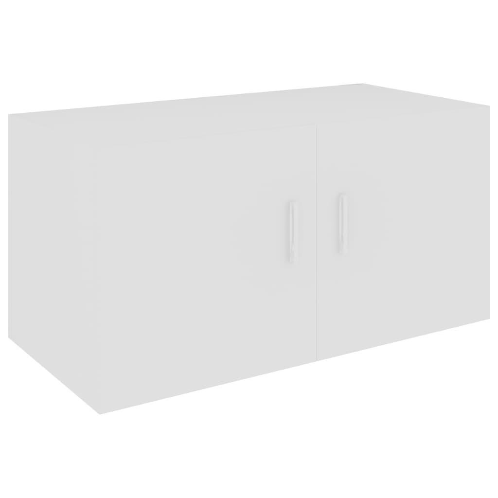 vidaXL sienas skapītis, balts, 80x39x40 cm, skaidu plāksne