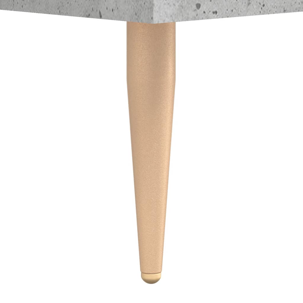 vidaXL rakstāmgalds, betona pelēks, 140x50x75 cm, inženierijas koks