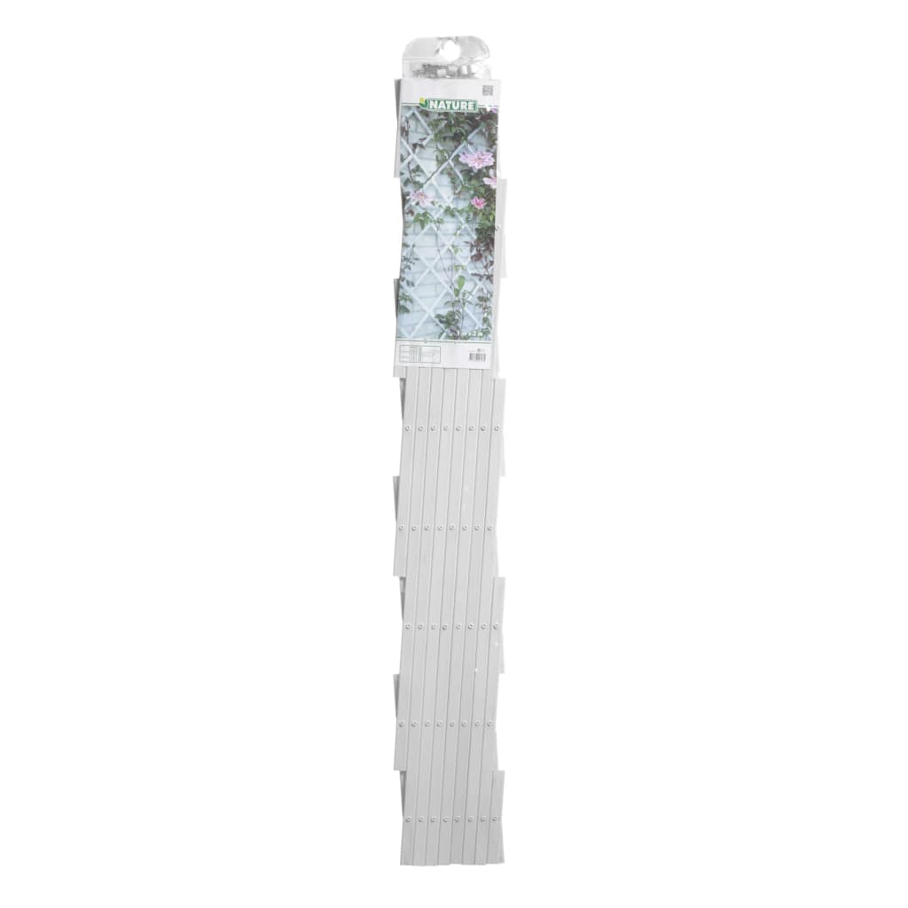 Nature dārza špalera, 100x200 cm, balts PVC, 6040703