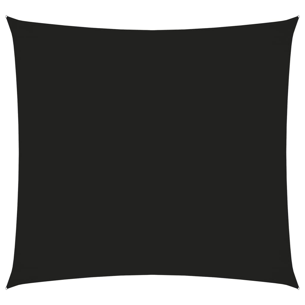 vidaXL saulessargs, 4,5x4,5 m, kvadrāta forma, melns oksforda audums