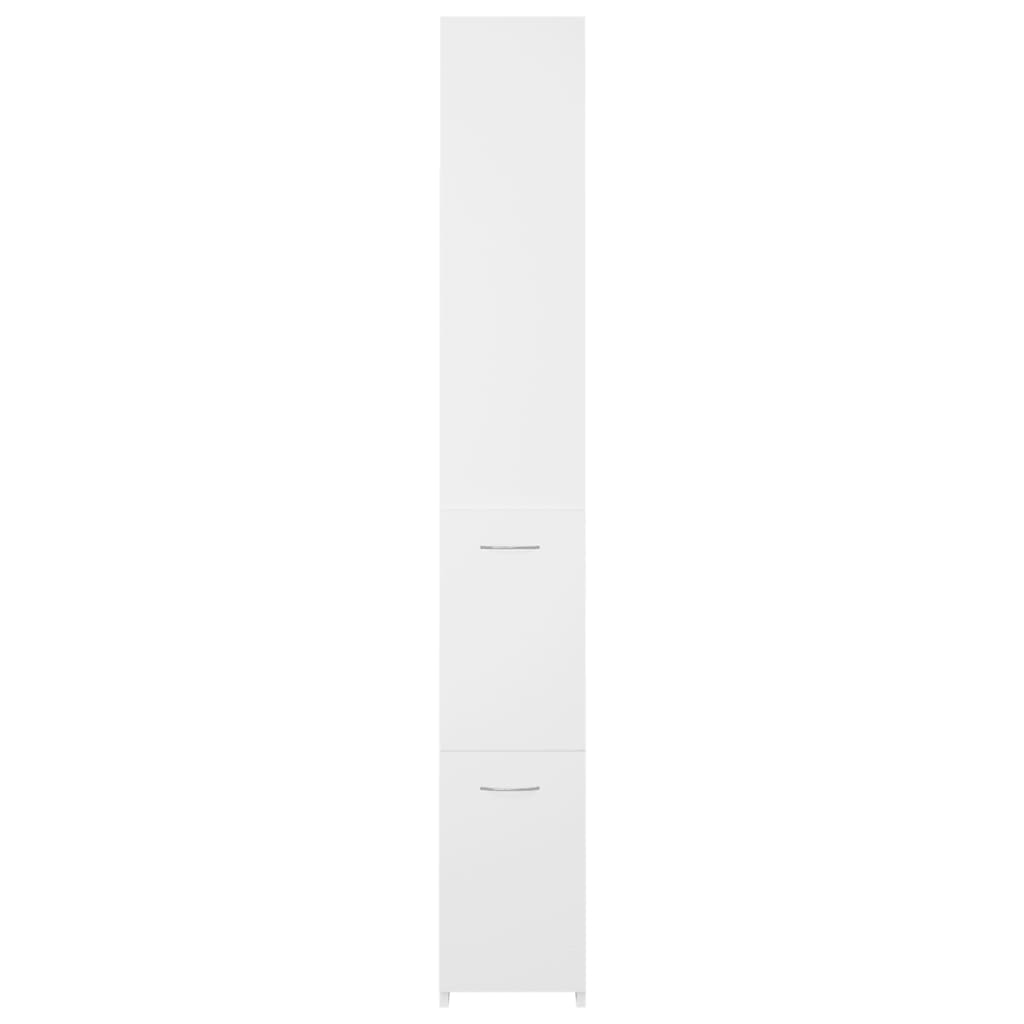 vidaXL vannasistabas skapis, balts, 25x26,5x170 cm, inženierijas koks